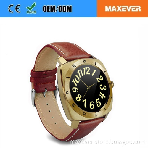 MTK2502C Bluetooth Waterproof Heart Rate Monitor Compatible with Andriod and IOS IPS Round Touch Screen DM88 Smart Watch